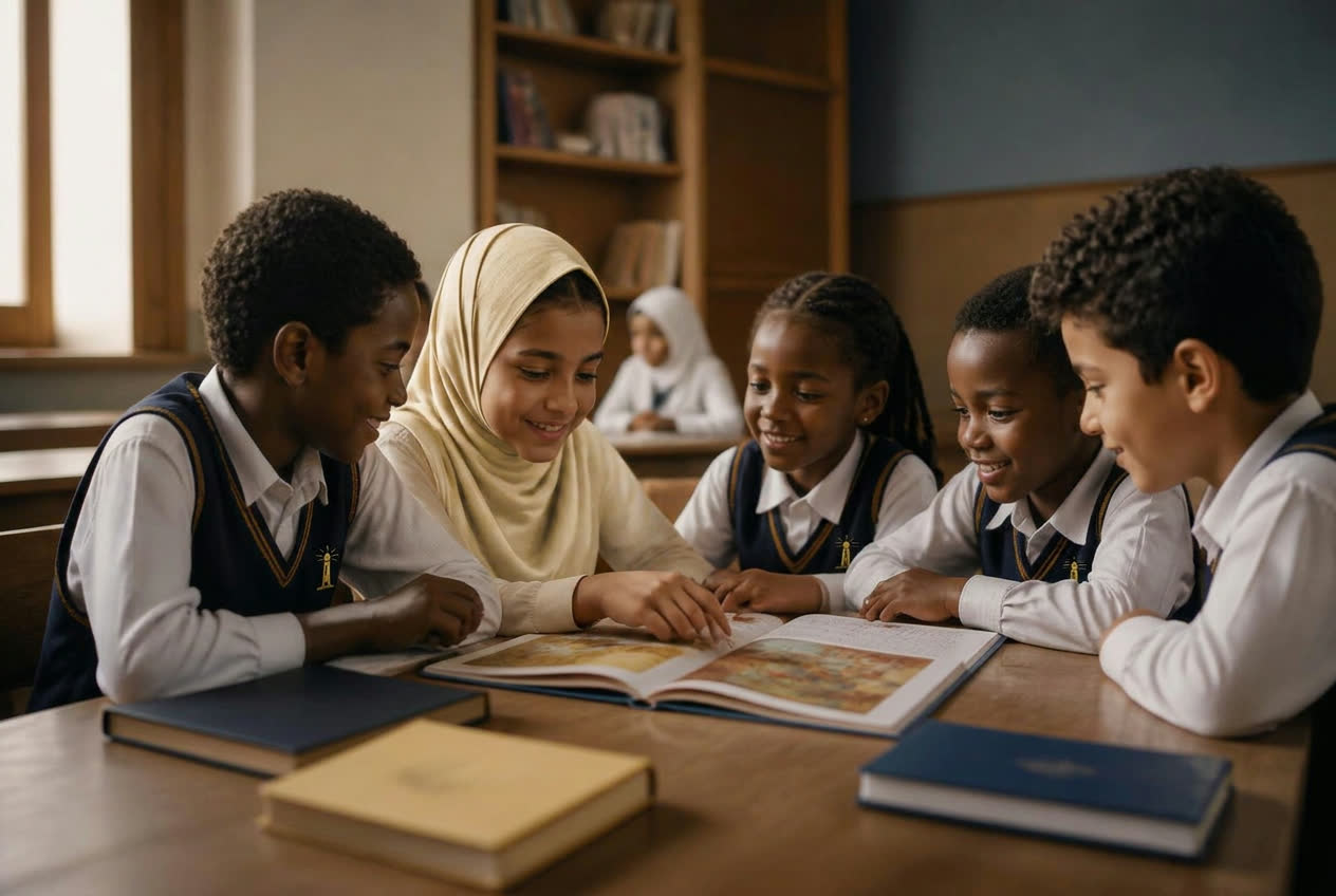 Lighthouse primary students learning together as a diverse community — belonging is where learning begins